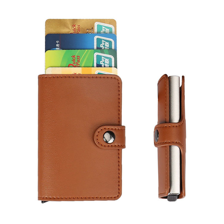 Me Yasa Zaku Zaba Aluminum RFID Anti-Sata Katin Kiredit Mai Riƙe Wallet na Maza