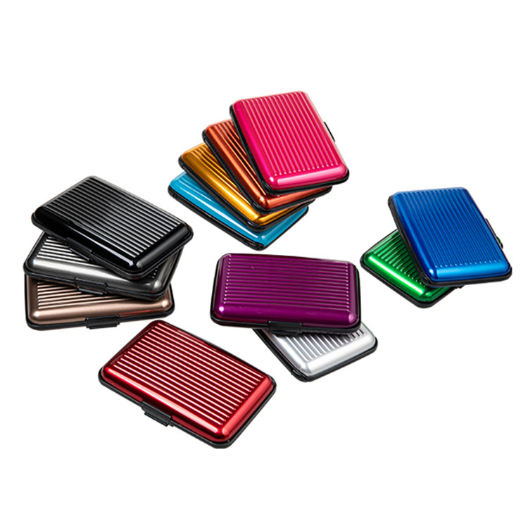 Aluminum Metal Credit Card Wallet Riƙe